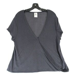 Free People We The Free Women's‎ Hoffman Surplice Blouse Top Size Medium Gray